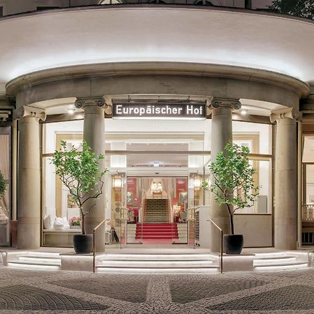 Hotel Europaeischer Hof Heidelberg, Bestes Hotel Deutschlands In Historischer Architektur Exteriör bild The hotel's entrance